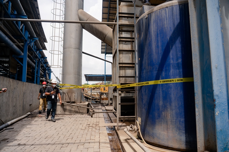 "Penyegelan Boiler PT Panca Kraft Pratama oleh KLH BPLH".