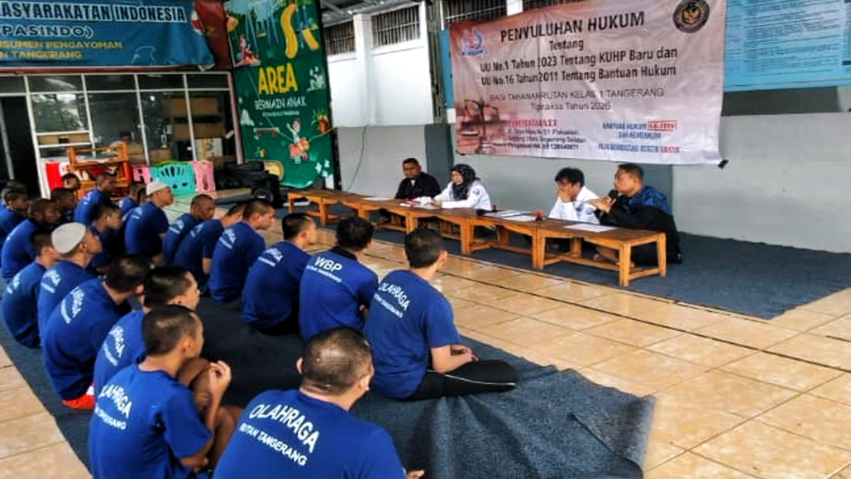 Suasana edukasi hak tahanan dalam kegiatan penyuluhan hukum di Rutan Kelas I Tangerang