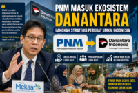 Ilustrasi penguatan PNM dalam ekosistem Danantara untuk memperluas pembiayaan dan pemberdayaan UMKM nasional.