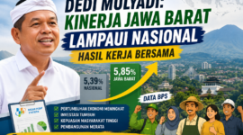 Gubernur Jawa Barat Dedi Mulyadi menyebut capaian kinerja Jawa Barat yang melampaui rata-rata nasional berdasarkan data BPS merupakan hasil kerja bersama seluruh elemen masyarakat.