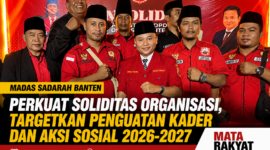 Pengurus DPD, DPC, dan DPAC MADAS Sadarah se-Banten berfoto bersama usai pelantikan dan konsolidasi organisasi yang digelar di Tangerang, Jumat (5/6/2026).