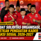 Pengurus DPD, DPC, dan DPAC MADAS Sadarah se-Banten berfoto bersama usai pelantikan dan konsolidasi organisasi yang digelar di Tangerang, Jumat (5/6/2026).