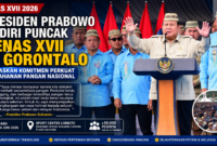 Presiden Prabowo Subianto menghadiri Puncak Pekan Nasional (PENAS) XVII Petani dan Nelayan Tahun 2026 di Sport Center Limboto, Kabupaten Gorontalo, Rabu (24/6/2026).