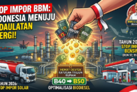 Peningkatan kapasitas kilang dalam negeri menjadi kunci keberhasilan target Indonesia menghentikan impor BBM dan menghemat devisa negara hingga ratusan triliun rupiah per tahun.