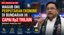 Wakil Gubernur DKI Jakarta Rano Karno menyampaikan estimasi perputaran ekonomi di kawasan Bundaran HI yang mencapai lebih dari Rp2 triliun saat puncak perayaan HUT Jakarta ke-499.