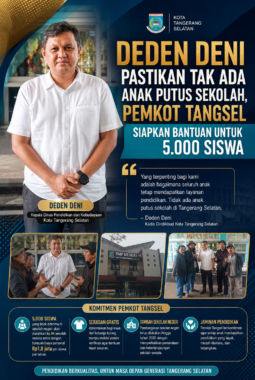 Deden Deni Pastikan Tak Ada Anak Putus Sekolah, Pemkot Tangsel Siapkan Bantuan untuk 5.000 Siswa