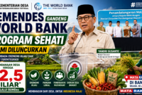 Menteri Desa dan Pembangunan Daerah Tertinggal, Yandri Susanto, saat peluncuran Program Swasembada Ekonomi Hijau dan Pangan Terintegrasi (SEHATI) di Banten. Program hasil kolaborasi Kemendes PDT dan World Bank ini membuka peluang pendanaan hingga Rp2,5 miliar bagi desa melalui BUMDes berdasarkan proposal yang memenuhi persyaratan.