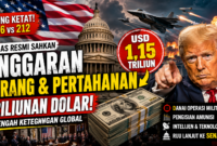 Ilustrasi suasana pengesahan Rancangan Undang-Undang Otorisasi Pertahanan Nasional (NDAA) oleh DPR Amerika Serikat yang menyetujui anggaran pertahanan sekitar USD 1,15 triliun. RUU selanjutnya akan dibahas di Senat AS. (Ilustrasi: AI/MataRakyat.Online)