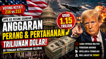 Ilustrasi suasana pengesahan Rancangan Undang-Undang Otorisasi Pertahanan Nasional (NDAA) oleh DPR Amerika Serikat yang menyetujui anggaran pertahanan sekitar USD 1,15 triliun. RUU selanjutnya akan dibahas di Senat AS. (Ilustrasi: AI/MataRakyat.Online)