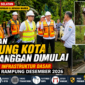 Wakil Wali Kota Tangerang Selatan Pilar Saga Ichsan meninjau lokasi penataan Kampung Kota Keranggan yang menjadi proyek peningkatan kualitas infrastruktur permukiman dengan target selesai Desember 2026.