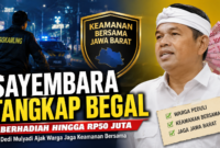 Ilustrasi kebijakan sayembara tangkap begal berhadiah hingga Rp50 juta yang diumumkan Gubernur Jawa Barat Dedi Mulyadi sebagai upaya meningkatkan keamanan masyarakat.