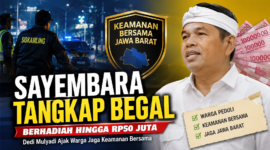 Ilustrasi kebijakan sayembara tangkap begal berhadiah hingga Rp50 juta yang diumumkan Gubernur Jawa Barat Dedi Mulyadi sebagai upaya meningkatkan keamanan masyarakat.