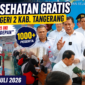 Bupati Tangerang Moch. Maesyal Rasyid secara resmi membuka Program Cek Kesehatan Gratis (CKG) di SMKN 2 Kabupaten Tangerang. Sebanyak 1.500 pelajar mengikuti pemeriksaan kesehatan sebagai bagian dari program nasional deteksi dini penyakit.
