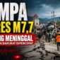 Dampak gempa bumi Magnitudo 7,7 yang mengguncang wilayah Flores, Nusa Tenggara Timur, Sabtu, 15 Agustus 2026. BNPB mencatat 47 orang meninggal dunia berdasarkan data sementara.